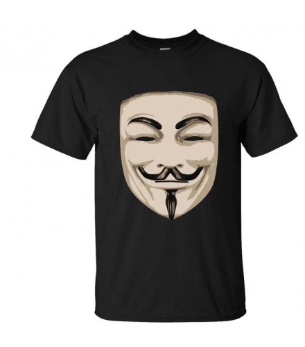 MC002 - Mask Face Black Tshirt